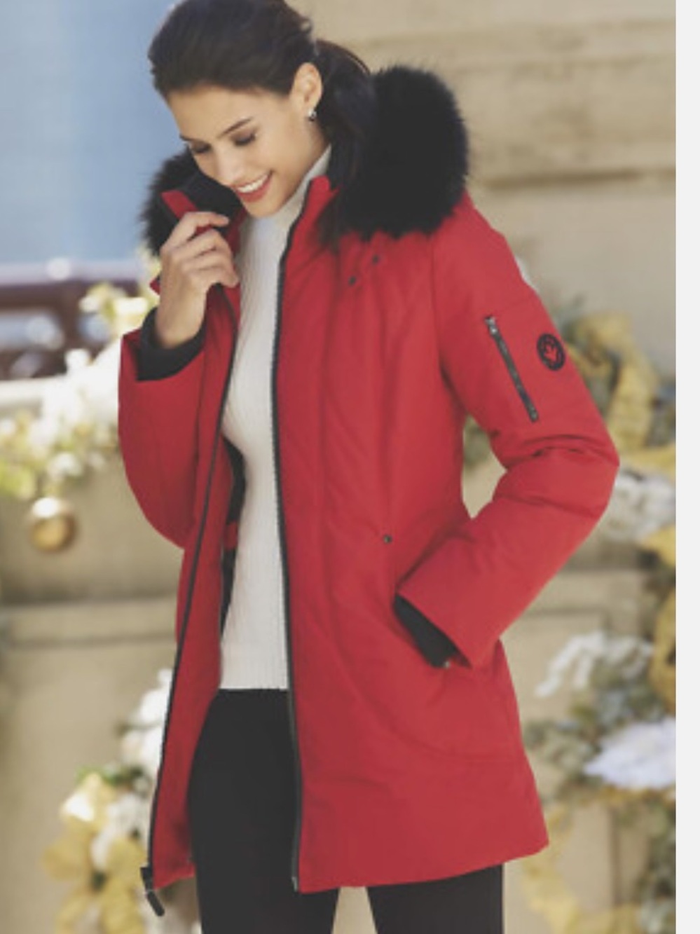 Women’s HFX Snow Bird Red Winter Parka